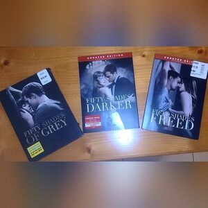3 DVDS Fifty shades of grey.  EUC.